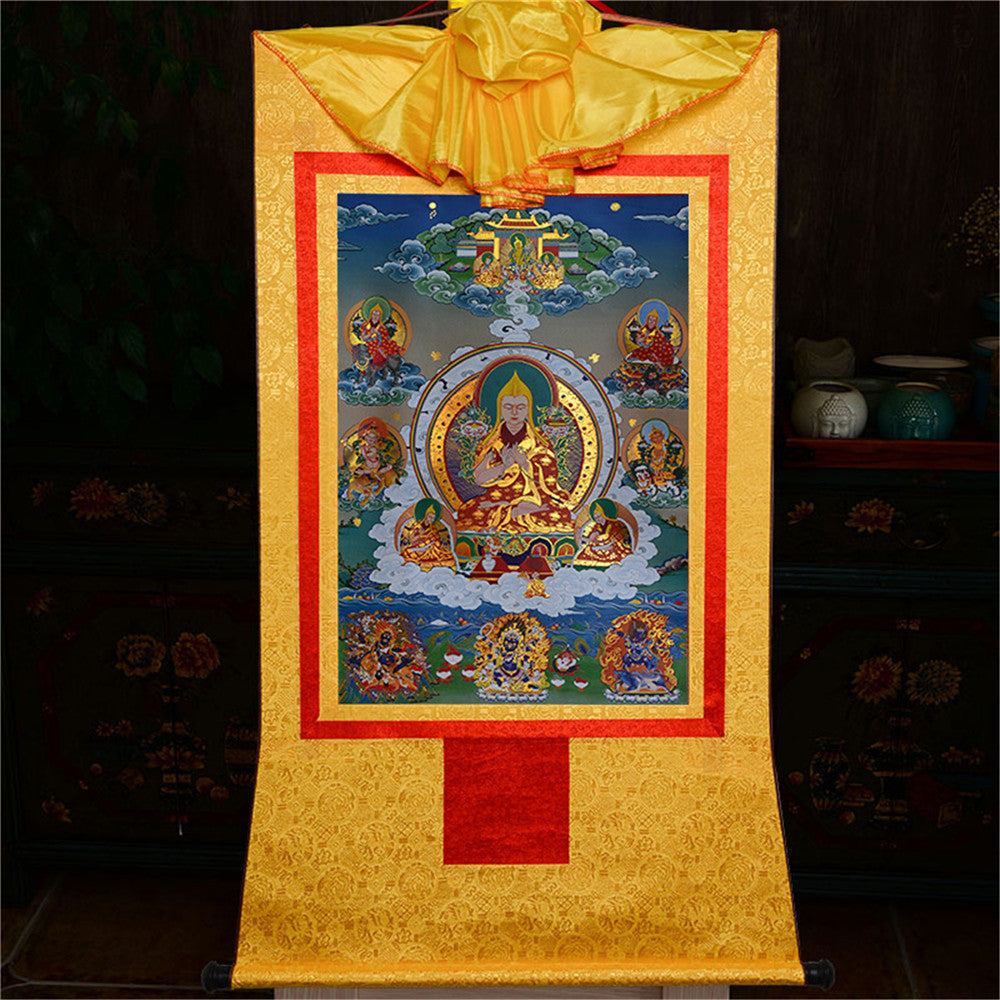 Gandhanra-Thangka-Art-JeTsongkhapa-Losang-Drakpa-JeRinpoche