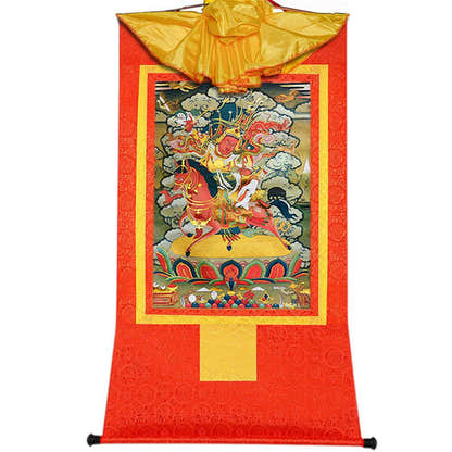 King Gesar གེ་སར - Tibetan thangka painting, view 17