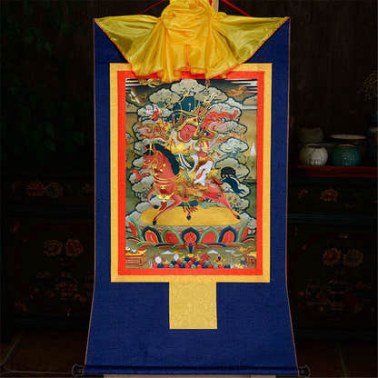 King Gesar གེ་སར - Tibetan thangka painting, view 11