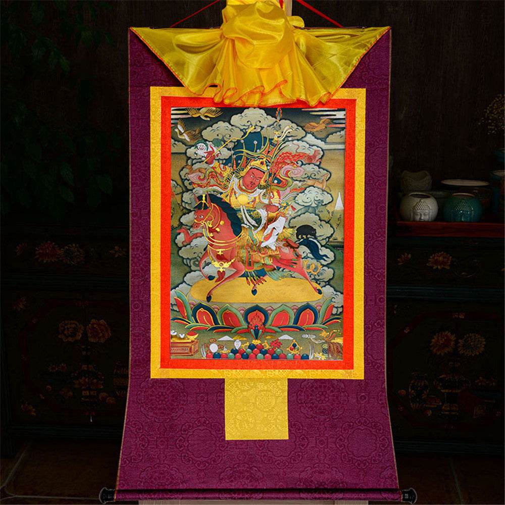 King Gesar གེ་སར - Tibetan thangka painting, view 13