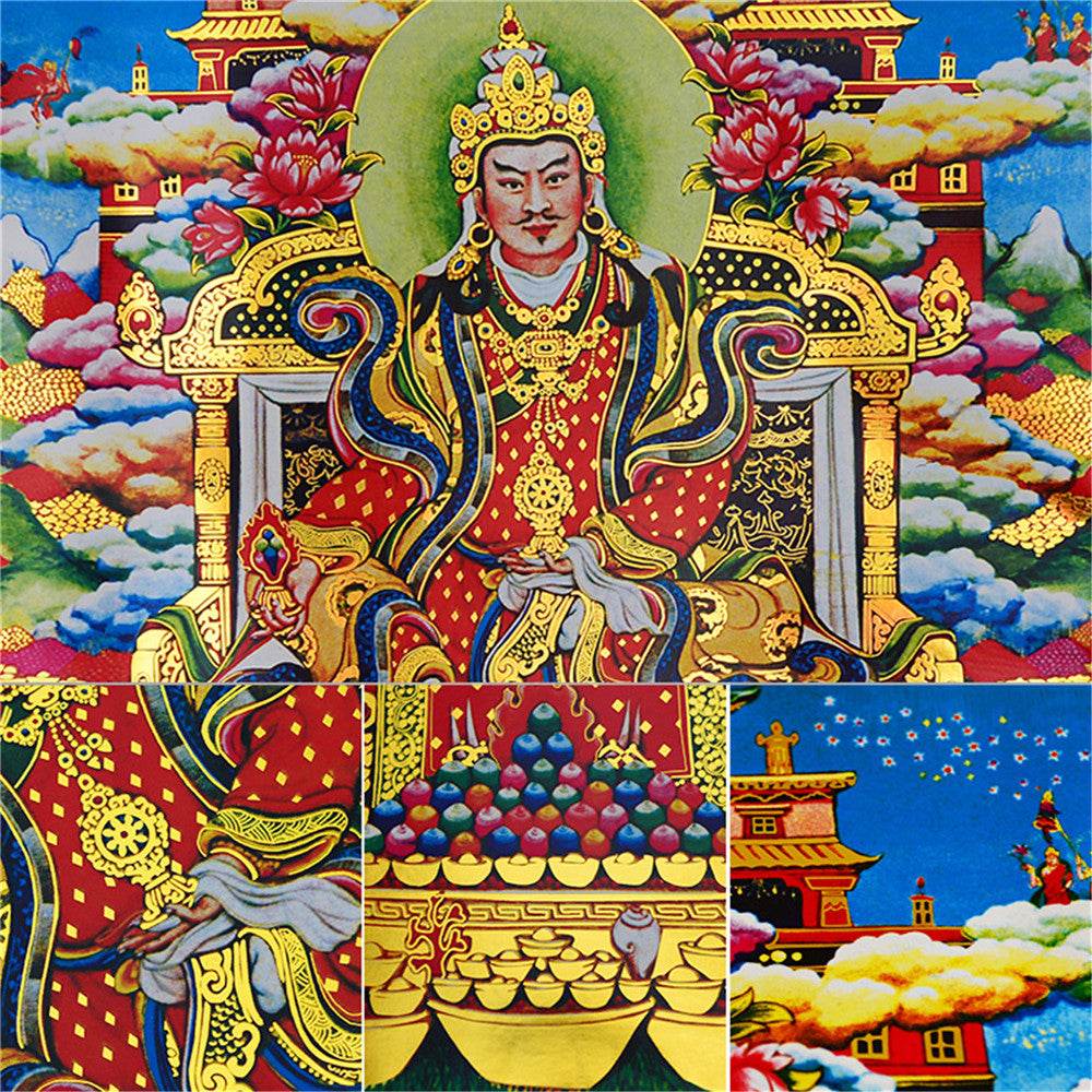 King Gesar གེ་སར - Tibetan thangka painting, view 13