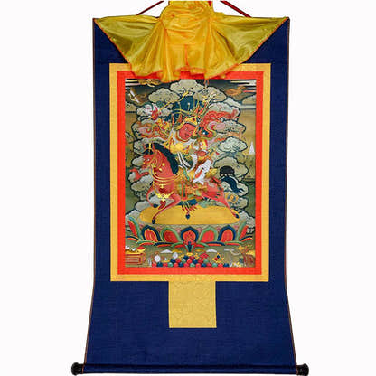 King Gesar གེ་སར - Tibetan thangka painting, view 10