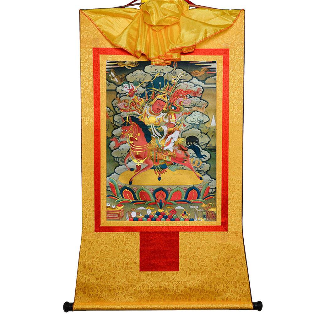 King Gesar གེ་སར - Tibetan thangka painting, view 15