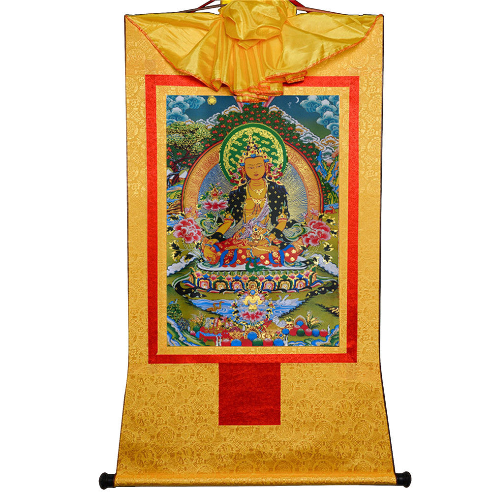 Gandhanra-Thangka-Art-Ksitigarbha-The-Bodhisattva-of-Hell-Beings