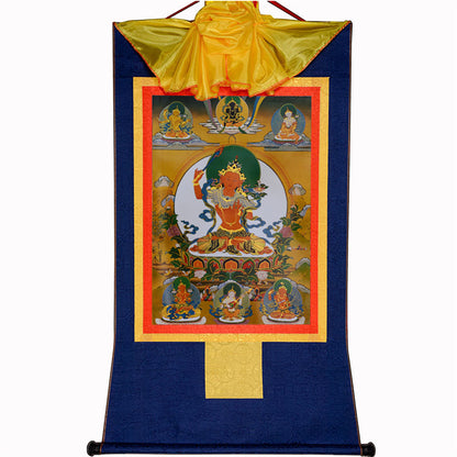 Gandhanra-Thangka-Art-Manjusri-Buddha-of-Wisdom