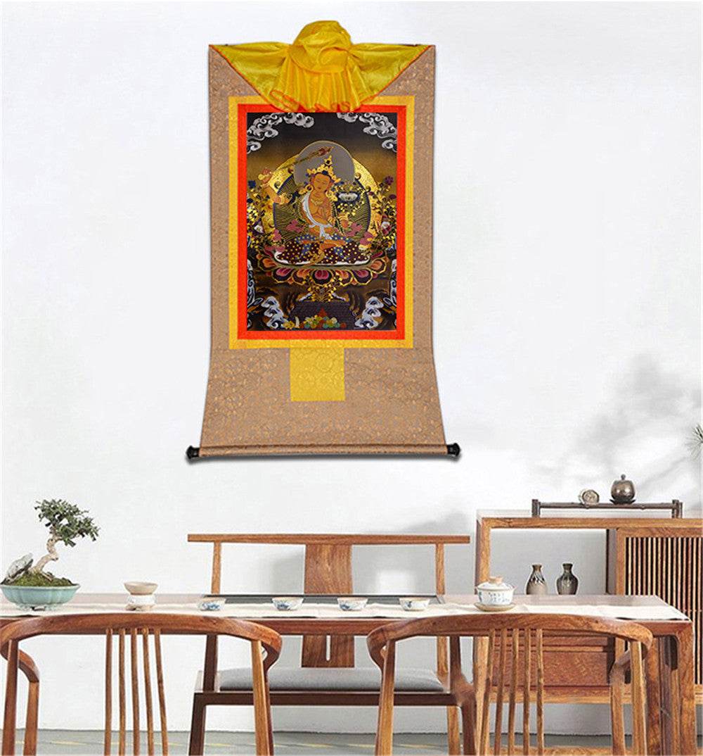 Manjusri Black Type - Tibetan thangka painting, view 7
