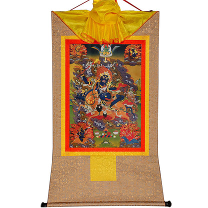 Gandhanra-Thangka-Art-Palden-Lhamo-Glorious-Goddess