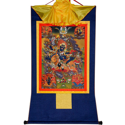 Gandhanra-Thangka-Art-Palden-Lhamo-Glorious-Goddess