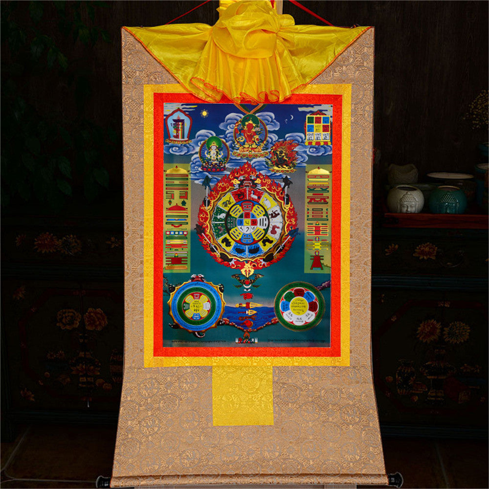Gandhanra-Thangka-Art-SIPAHO-Melong-Mirror-Tibetan-Astrological