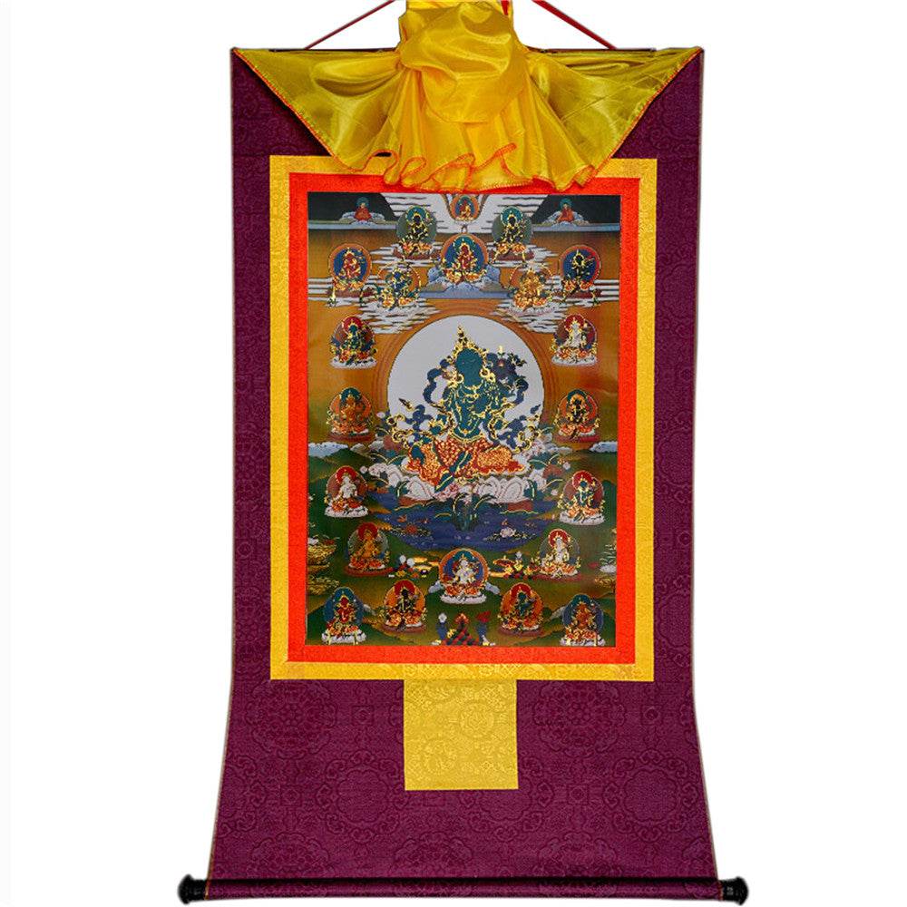 The 21 Taras - Tibetan thangka painting, view 12