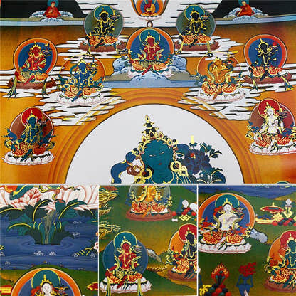 The 21 Taras - Tibetan thangka painting, view 17