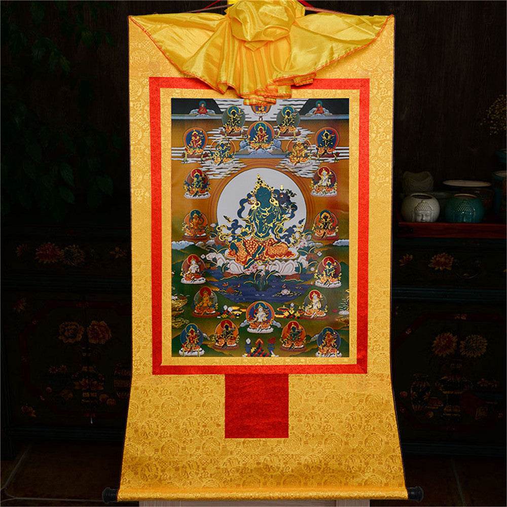 The 21 Taras - Tibetan thangka painting, view 15