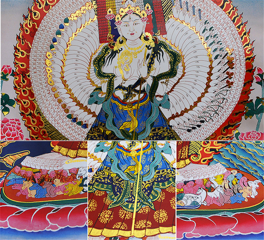Gandhanra-Thangka-Art-Usnisa-Sitatapatra-Great-White-Parasol