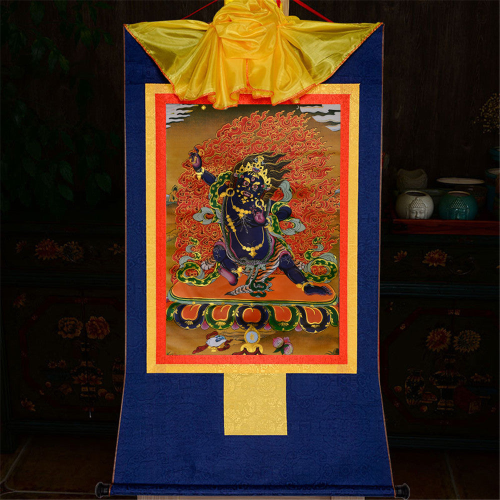 Gandhanra-Thangka-Art-Vajrapani-the-Protector-and-Guide-of-Gautama-Buddha