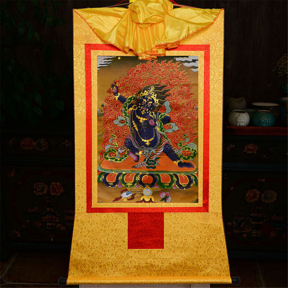 Gandhanra-Thangka-Art-Vajrapani-the-Protector-and-Guide-of-Gautama-Buddha
