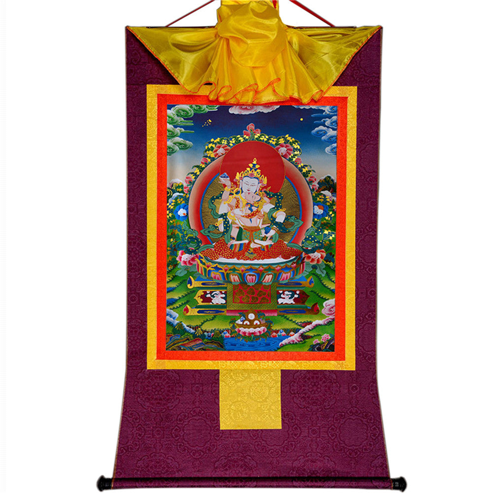 Gandhanra-Thangka-Art-Vajrasatva-in-YabYum-Vajrasattva-DorjeSempa