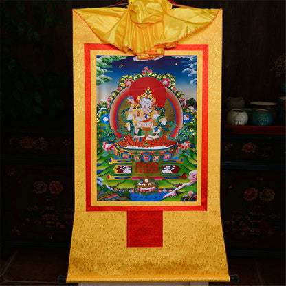 Gandhanra-Thangka-Art-Vajrasatva-in-YabYum-Vajrasattva-DorjeSempa