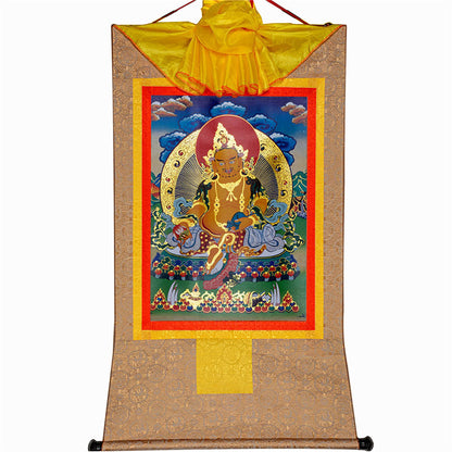 Gandhanra Thangka Art Yellow Jambhala