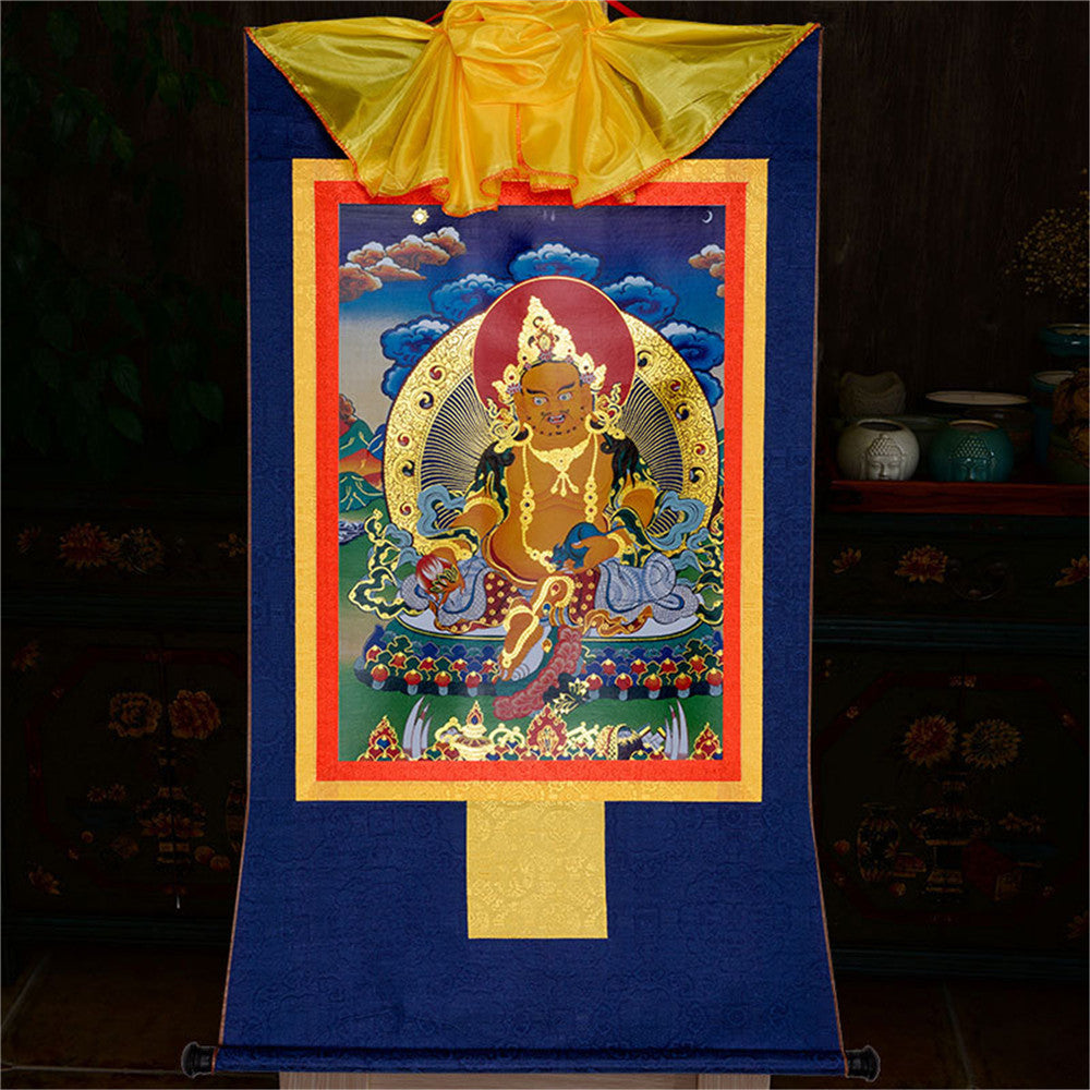 Gandhanra-Thangka-Art-Yellow-Jambhala