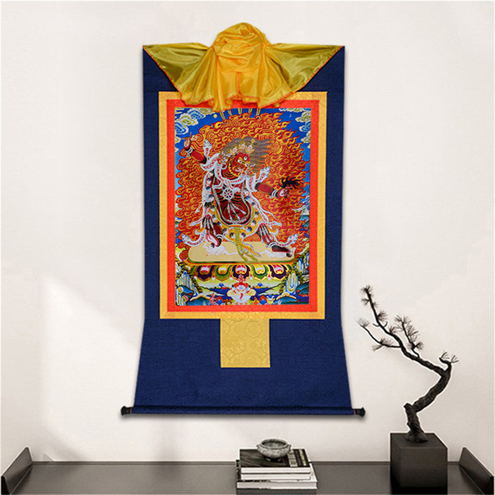 Gandhanra-Tibetan-Thangka-Art-GuruDragpo-Fierce-Emanation-of-Padmasambhava-GuruRinpoche-Padmakara