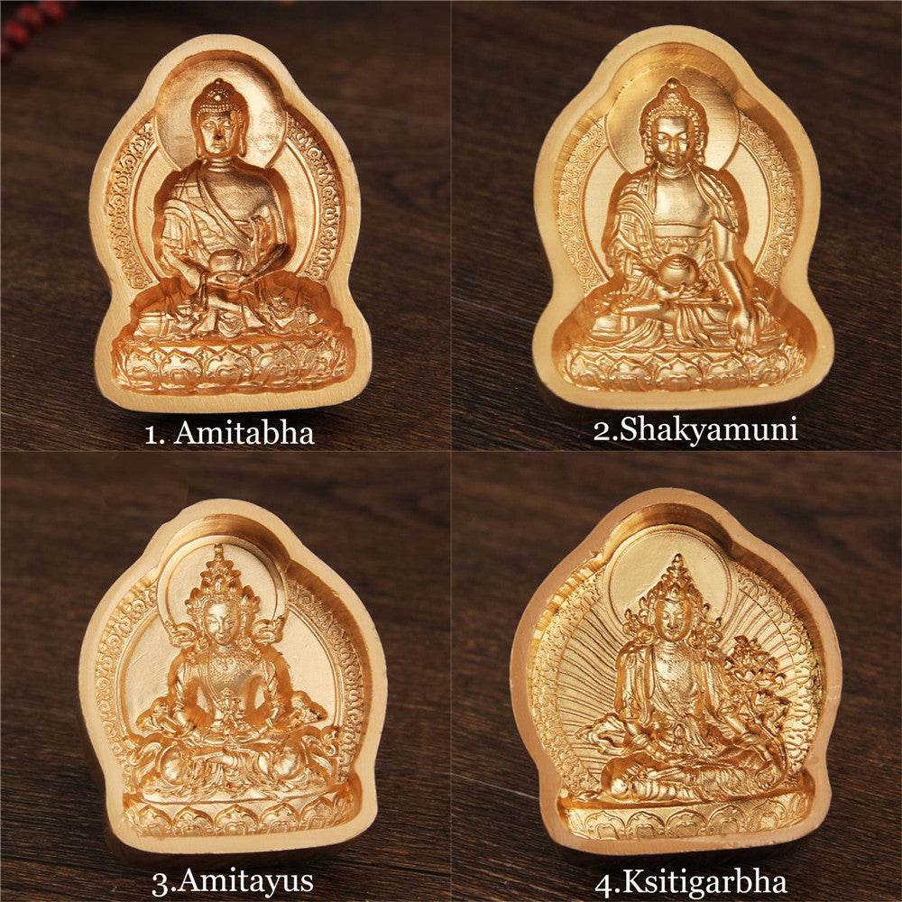 Tibetan Buddha Statue Tsa Tsa Molds - 13 Types - Tibetan tsa tsa mold, close-up detail