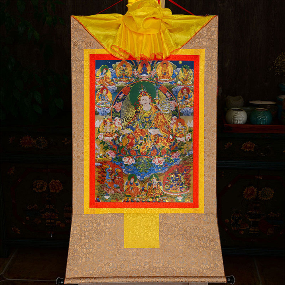 Gandhanra Thangka Art -Eight Forms of Padmasambhava,Guru Rinpoche,Lotus Born