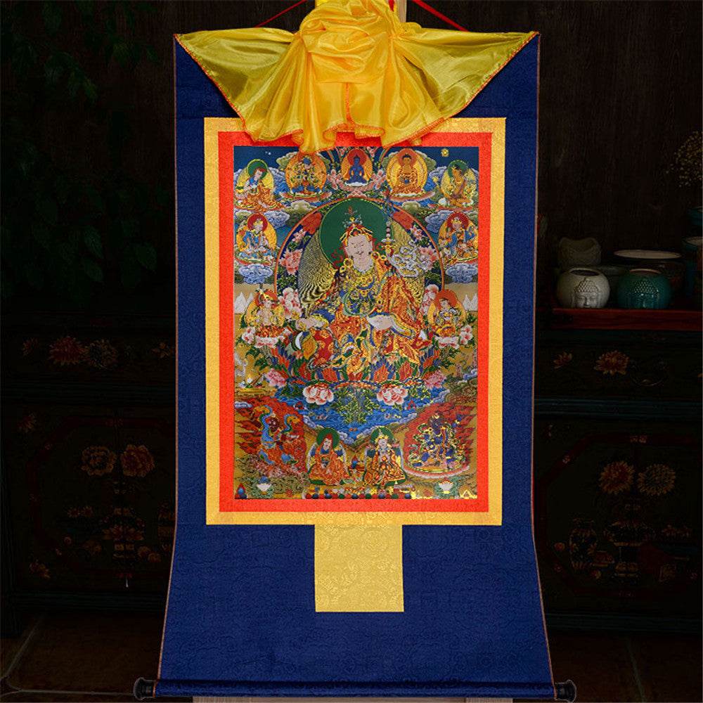 Eight Manifestations of Guru Rinpoche - Tibetan thangka painting, view 10