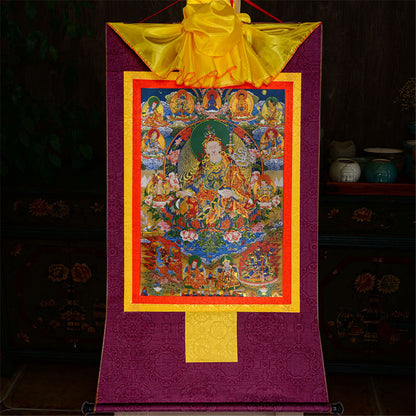 Gandhanra Thangka Art -Eight Forms of Padmasambhava,Guru Rinpoche,Lotus Born