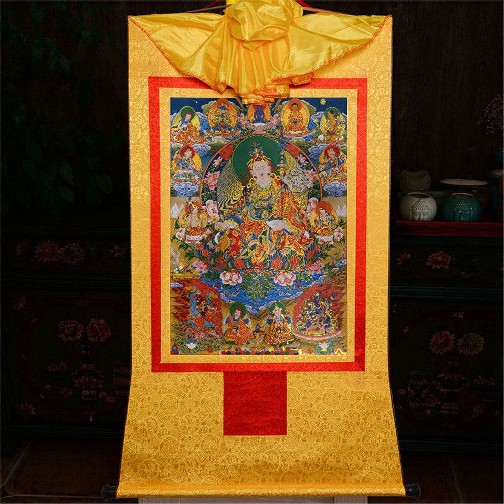 Eight Manifestations of Guru Rinpoche - Tibetan thangka painting, view 15