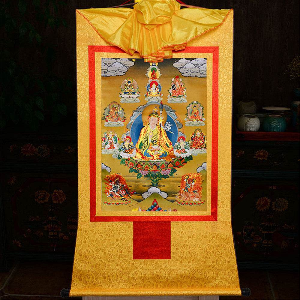 Eight Manifestations of Guru Rinpoche - Tibetan thangka painting, view 16