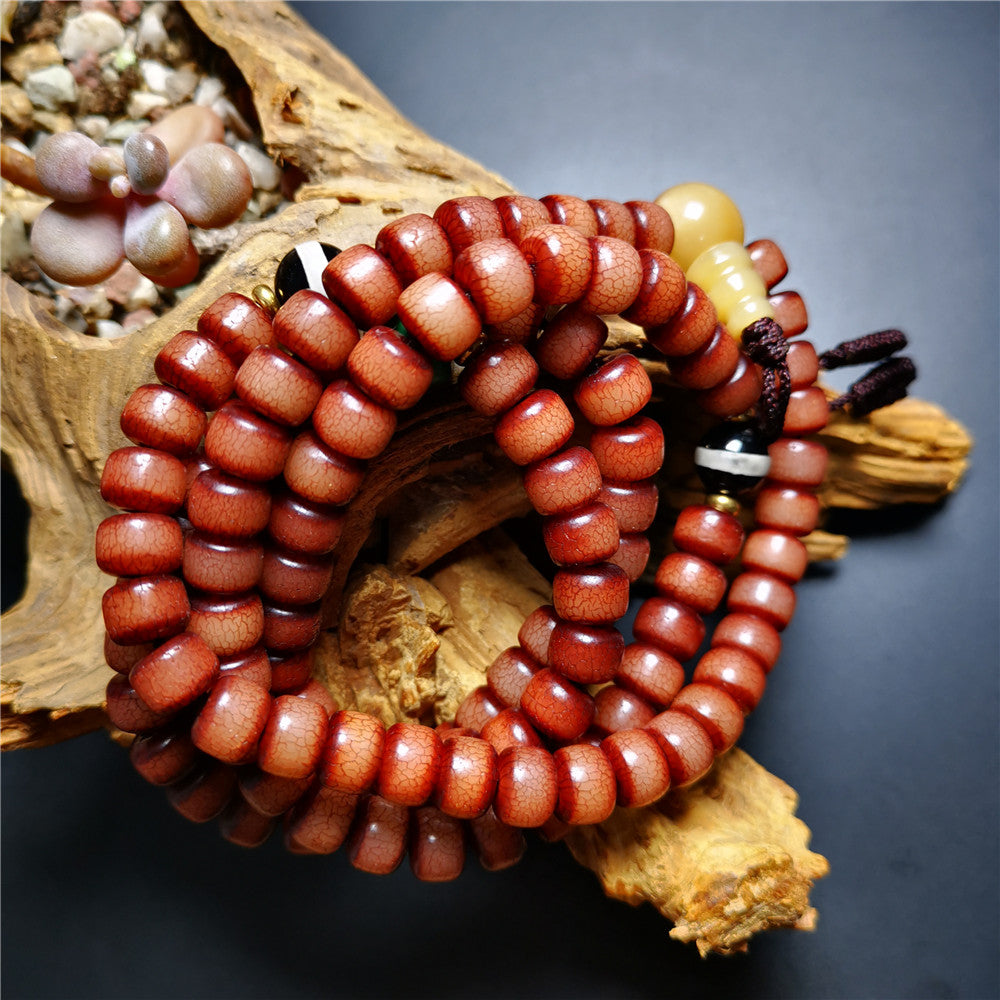 Gandhanra Red Bodhi Beads Mala for Meditation and Pray – Gandhanra-ART