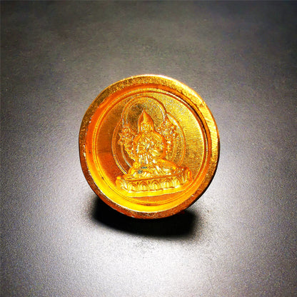 Gandhanra Handmade Small Round Tsa Tsa ,Tibetan Buddha Statue Mold-Je Tsongkhapa