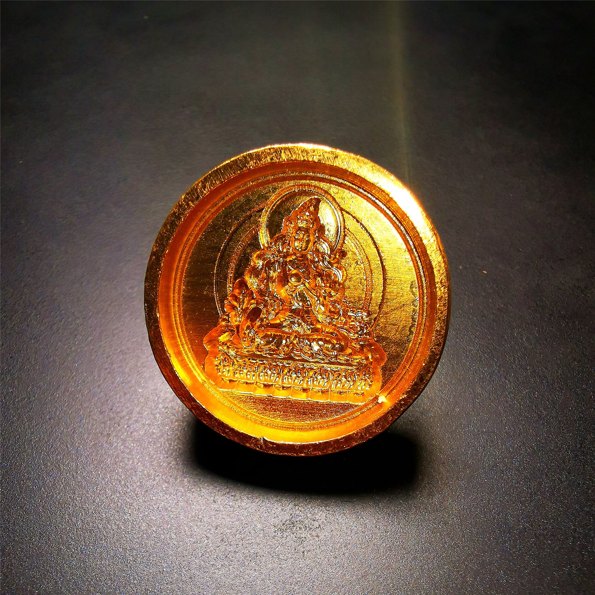 Gandhanra Handmade Small Round Tsa Tsa ,Tibetan Buddha Statue Mold-Ksitigarbha