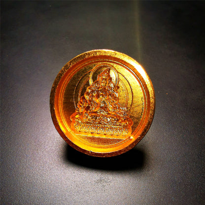 Gandhanra Handmade Small Round Tsa Tsa ,Tibetan Buddha Statue Mold-Ksitigarbha