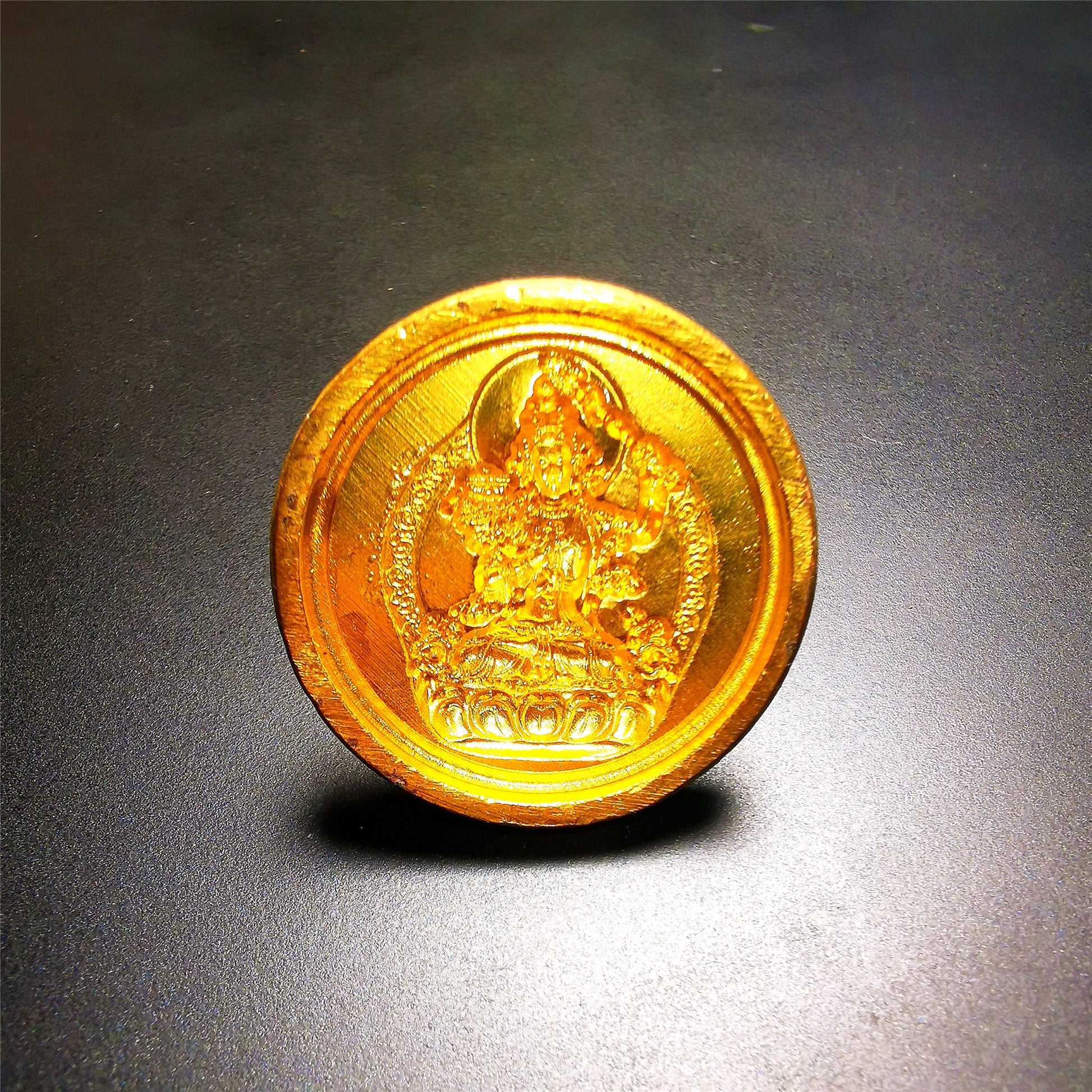 Gandhanra Handmade Small Round Tsa Tsa ,Tibetan Buddha Statue Mold-Manjusri