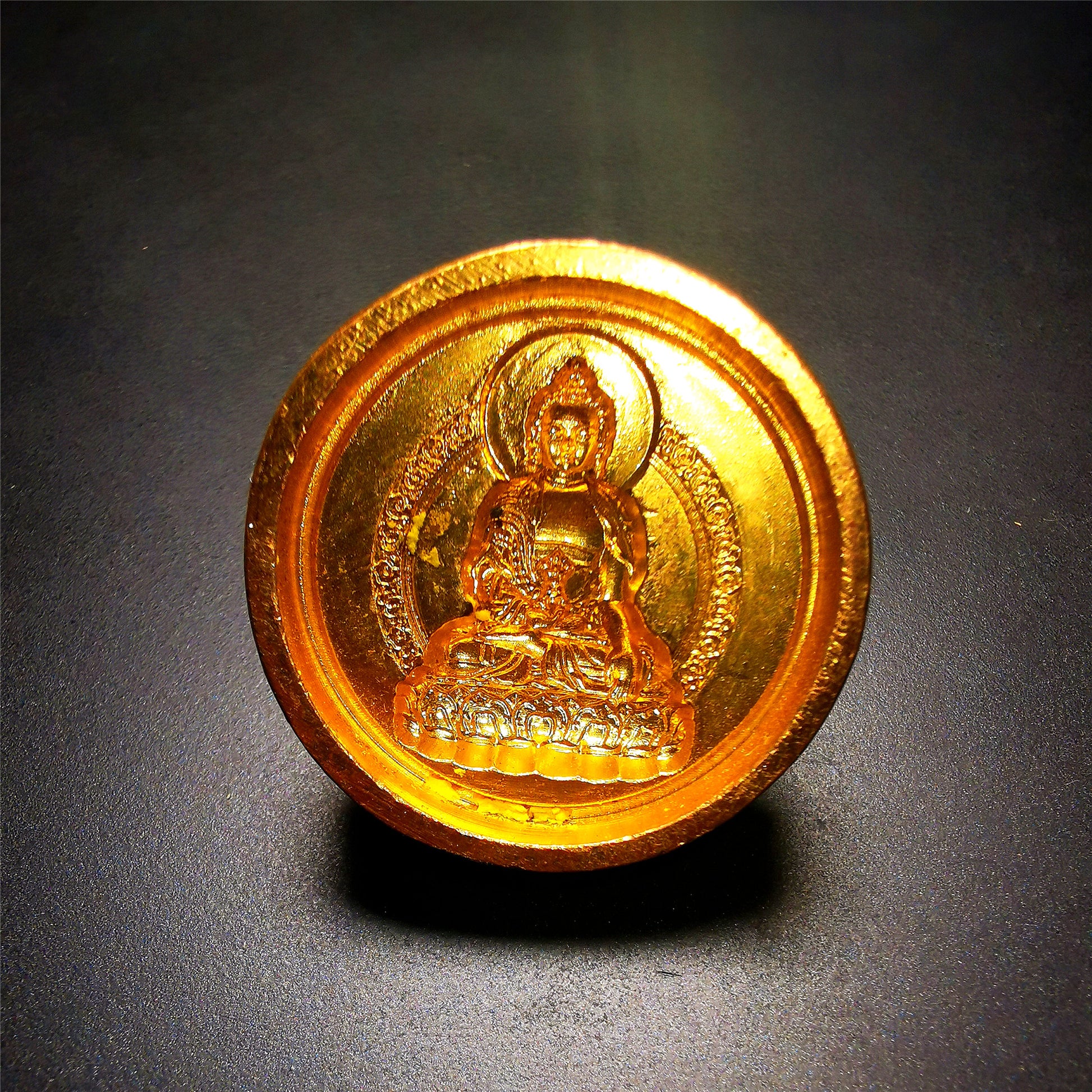 Gandhanra Handmade Small Round Tsa Tsa ,Tibetan Buddha Statue Mold-acalanatha