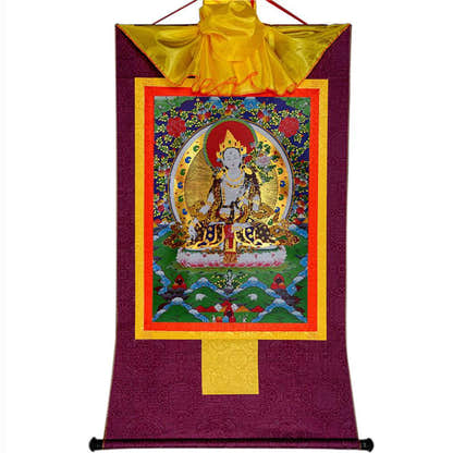 White Tara - Tibetan thangka painting, view 12