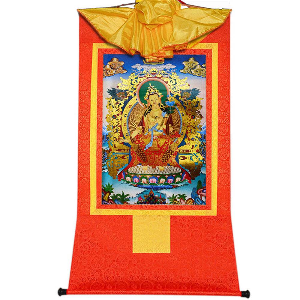 Maitreya Ajita - A Future Buddha of This World - Tibetan thangka painting, view 15