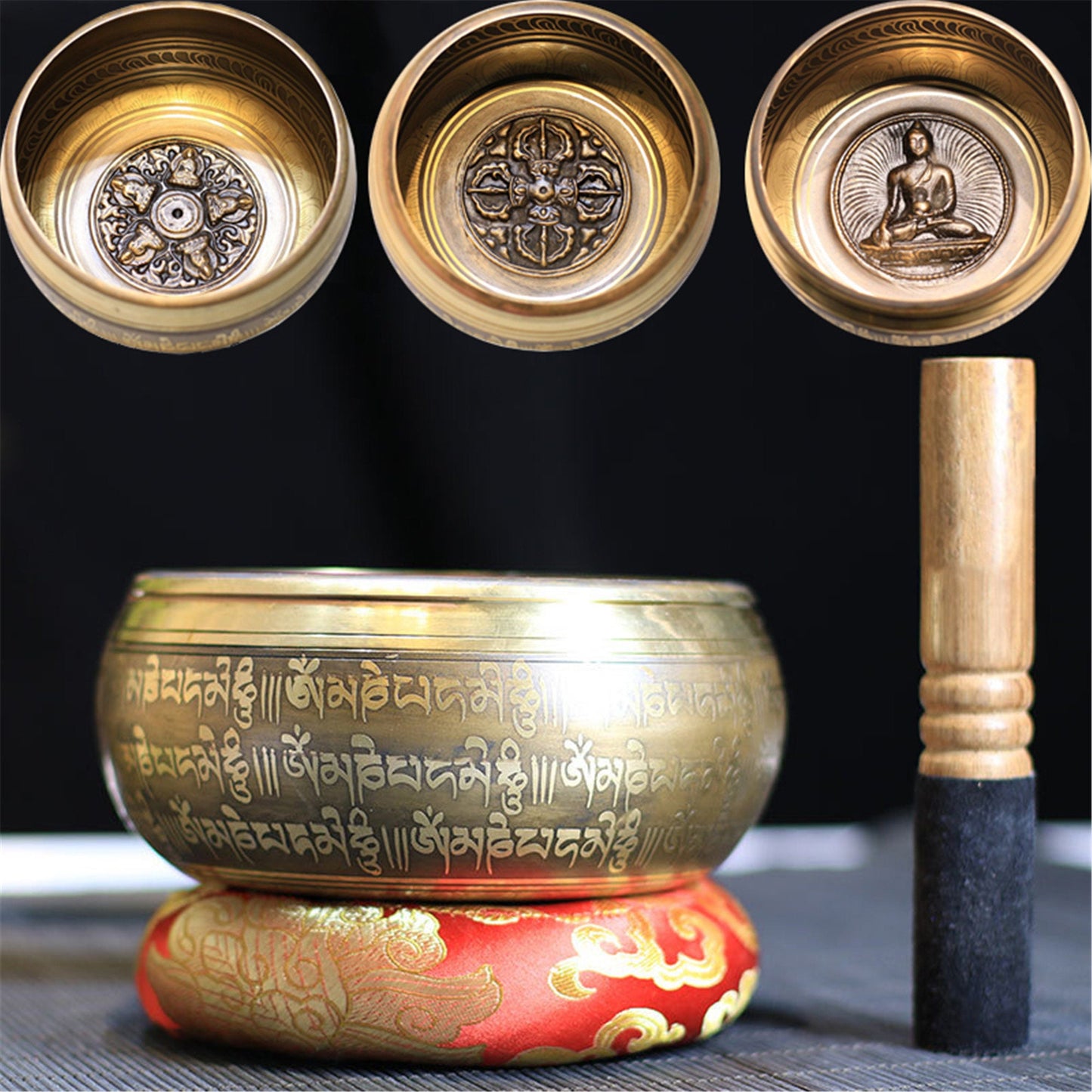 Cross Vajra/Buddha Singing Bowl