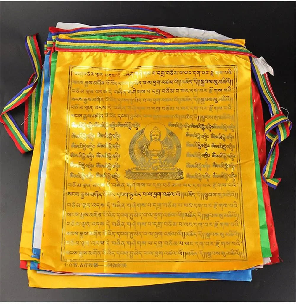 12 Tyeps of Prayer Flag - Tibetan Buddhist art, detailed view