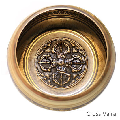 Cross Vajra/Buddha Singing Bowl