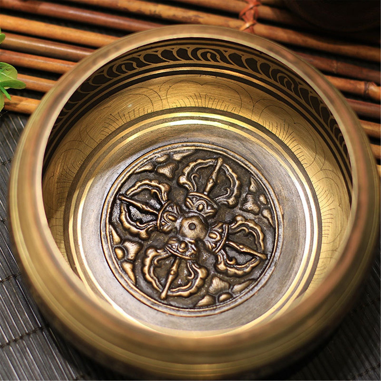 Cross Vajra/Buddha Singing Bowl