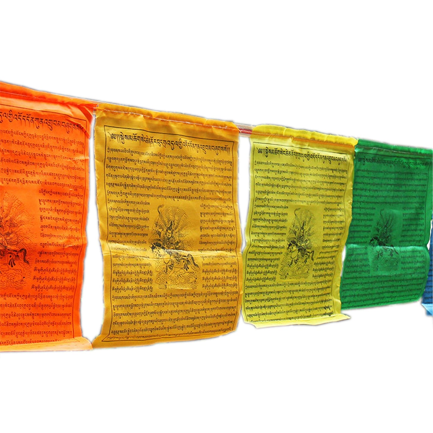 Gandhanra Tibetan Bunting Prayer Flag- Epic of King Gesar,16.5 Ft * 21 Flags,Lungta Flag,Promote Love,Compassion,pPeace,Strength and Wisdom