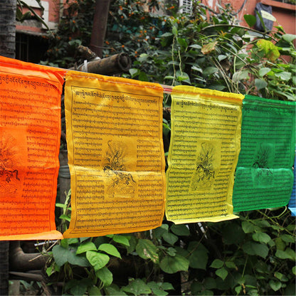 Gandhanra Tibetan Bunting Prayer Flag- Epic of King Gesar,16.5 Ft * 21 Flags,Lungta Flag,Promote Love,Compassion,pPeace,Strength and Wisdom