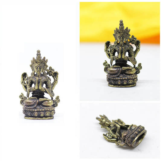 Avalokitesvara,Chenrezig,Padmapani - Tibetan Buddhist art, front view