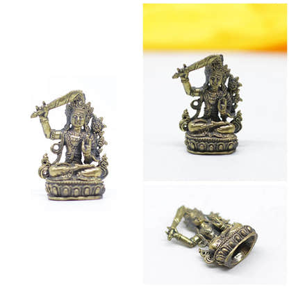 Manjusri-Buddha of Wisdom - Buddha statue, front view