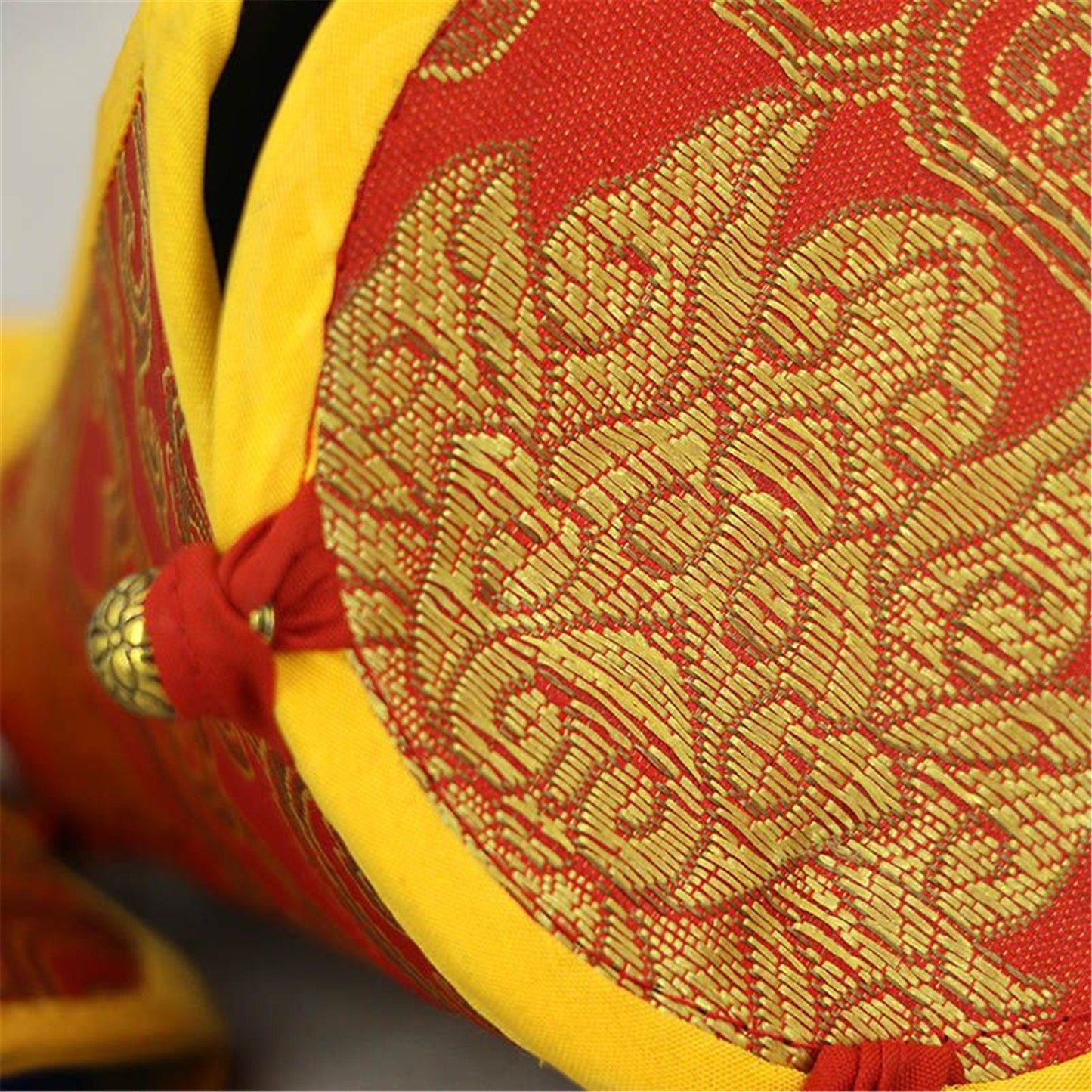 Gandhanra Hand-embroidered Silk Case for Tibetan Bells and Vajra,For Meditation,Yoga
