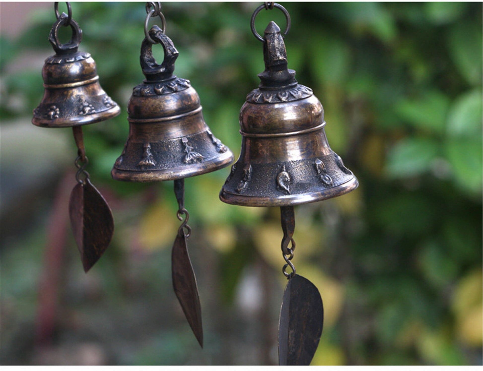 Gold & Brass Buddhist Bell Nepalese Wind Chime - Handmade In Nepal🇳🇵 -  Island Buddha