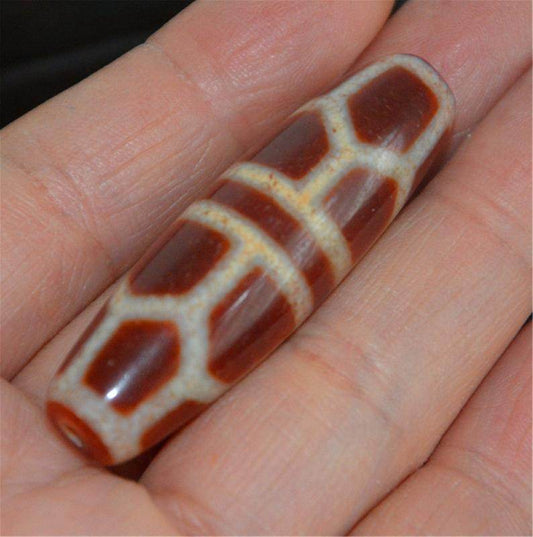 Fire Agate Phum Dzi Bead - Gandhanra-ART