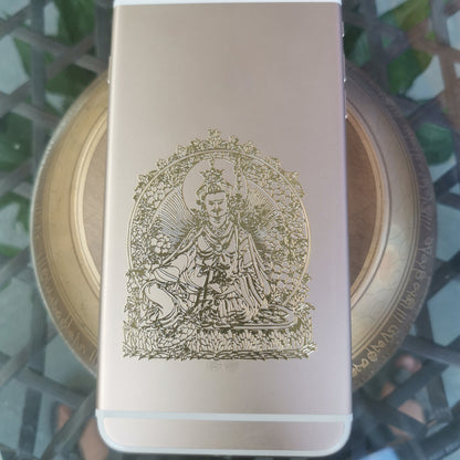 Gandhanra Tibetan Thangka Sticker,Guru Rinpoche, for Phone,Pad,and Laptop